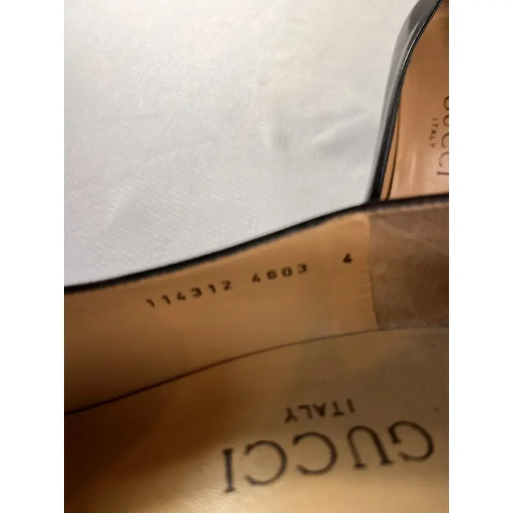 Gucci Size 4‎ Women's Square Toe Leather Pumps in Black - Picture 11 of 11